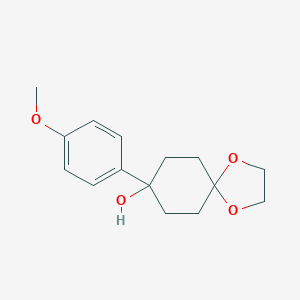 8-(4-Methoxyphenyl)-1,4-dioxaspiro[4,5]decan-8-ol图片