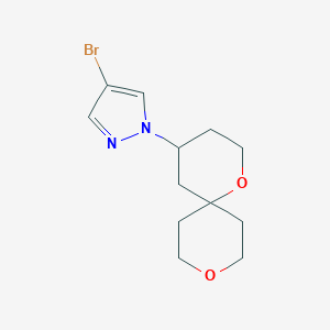 4-bromo-1-{1,9-dioxaspiro[5,5]undecan-4-yl}-1H-pyrazole图片
