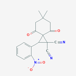 6,6-dimethyl-2-(2-nitrophenyl)-4,8-dioxospiro[2,5]octane-1,1-dicarbonitrile图片