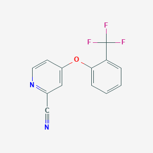 4-(2-Trifluoromethylphenoxy)-pyridine-2-carbonitrile图片
