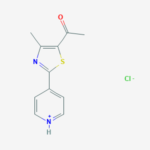5-acetyl-4-methyl-2-(4-pyridinyl)-1,3-thiazol-3-ium chloride图片