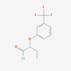 2-[3-(Trifluoromethyl)phenoxy]butanoyl chloride图片