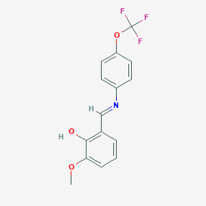2-methoxy-6-((E)-{[4-(trifluoromethoxy)phenyl]imino}methyl)phenol图片