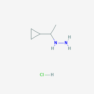 (1-Cyclopropylethyl)hydrazine hydrochloride图片