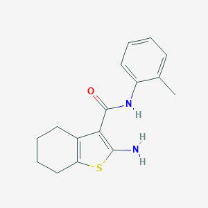 2-amino-N-(2-methylphenyl)-4,5,6,7-tetrahydro-1-benzothiophene-3-carboxamide图片