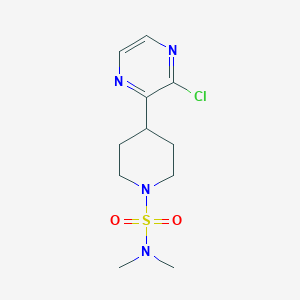 4-(3-Chloro-pyrazin-2-yl)-piperidine-1-sulfonic acid dimethylamide图片