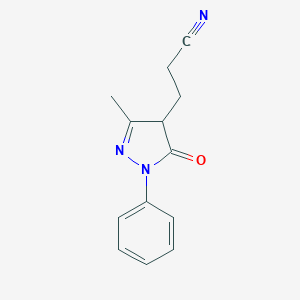 3-(3-Methyl-5-oxo-1-phenyl-4,5-dihydro-1H-pyrazol-4-yl)propanenitrile图片