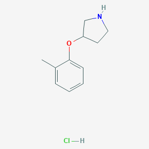 3-(2-Methylphenoxy)pyrrolidine Hydrochloride图片