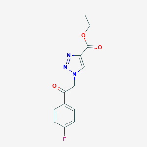 ethyl 1-[2-(4-fluorophenyl)-2-oxoethyl]-1H-1,2,3-triazole-4-carboxylate图片