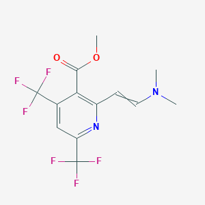 methyl 2-[(E)-2-(dimethylamino)ethenyl]-4,6-bis(trifluoromethyl)nicotinate图片