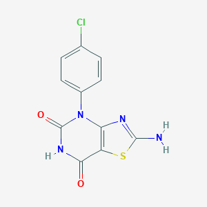 2-amino-4-(4-chlorophenyl)-4H,5H,6H,7H-[1,3]thiazolo[4,5-d]pyrimidine-5,7-dione图片
