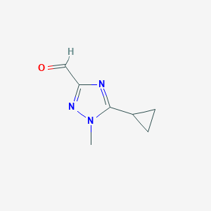 5-CYCLOPROPYL-1-METHYL-1H-1,2,4-TRIAZOLE-3-CARBALDEHYDE图片