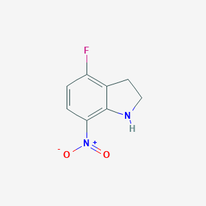 4-Fluoro-7-nitro-2,3-dihydro-1H-indole图片
