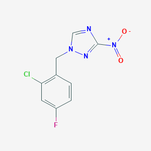 1-[(2-chloro-4-fluorophenyl)methyl]-3-nitro-1H-1,2,4-triazole图片