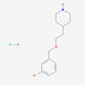 4-{2-[(3-Bromobenzyl)oxy]ethyl}piperidinehydrochloride图片