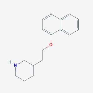 3-[2-(1-Naphthyloxy)ethyl]piperidine图片