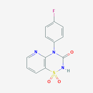 4-(4-fluorophenyl)-2H-pyrido[2,3-e][1,2,4]thiadiazin-3(4H)-one 1,1-dioxide图片