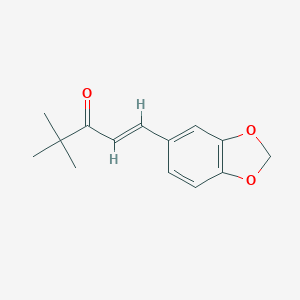 1-(3,4-METHYLENEDIOXYPHENYL)-4,4-DIMETHYL-PENT-1-EN-3-ONE图片