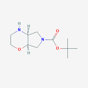 rel-tert-butyl(4aR,7aS)-octahydropyrrolo[3,4-b]morpholine-6-carboxylate,cis图片