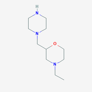 4-ethyl-2-(piperazin-1-ylmethyl)morpholine图片