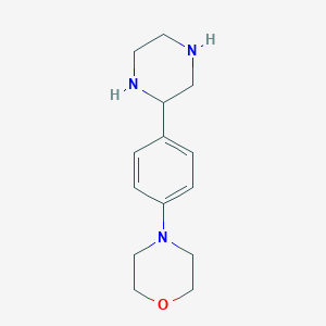 4-(4-Piperazin-2-yl-phenyl)morpholine图片