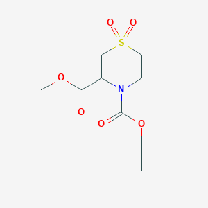 4-tert-Butyl 3-methyl 1,1-dioxo-1lambda6-thiomorpholine-3,4-dicarboxylate图片