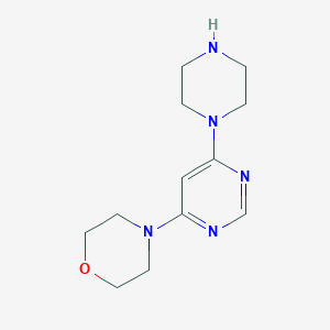 4-(6-Piperazin-1-ylpyrimidin-4-yl)morpholine图片