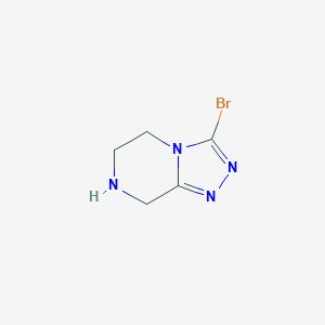 3-bromo-5H,6H,7H,8H-[1,2,4]triazolo[4,3-a]pyrazine图片