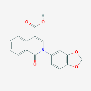 2-(2H-1,3-benzodioxol-5-yl)-1-oxo-1,2-dihydroisoquinoline-4-carboxylic acid图片