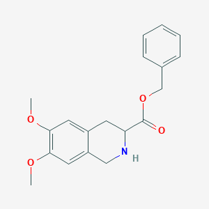 (s)-1,2,3,4-tetrahydro-6,7-dimethoxyisoquinoline-3-carboxylic acid benzyl ester图片