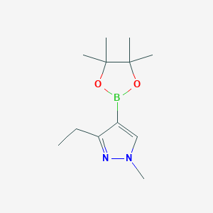 3-Ethyl-1-methyl-4-(tetramethyl-1,3,2-dioxaborolan-2-yl)-1H-pyrazole图片