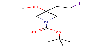 tert-butyl3-(2-iodoethyl)-3-methoxy-azetidine-1-carboxylate图片