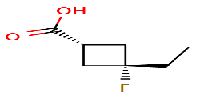 cis-3-ethyl-3-fluorocyclobutane-1-carboxylicacid图片