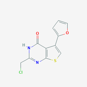 2-(Chloromethyl)-5-(2-furyl)thieno[2,3-d]pyrimidin-4(3H)-one图片