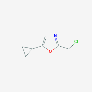 2-(Chloromethyl)-5-cyclopropyl-1,3-oxazole图片