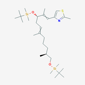 4-[(1E,3S,5Z,8R/S,10S)-3,11-Bis-{[tert-butyl(dimethyl)silyl]oxy}-2,6,10-trimethyl-undeca-1,5-dienyl]-2-methyl-1,3-thiazole图片