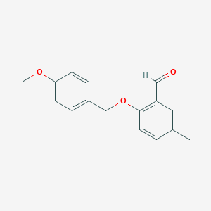 2-[(4-Methoxyphenyl)methoxy]-5-methylbenzaldehyde图片