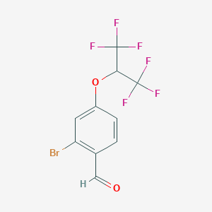 2-Bromo-4-(1,1,1,3,3,3-hexafluoropropan-2-yloxy)benzaldehyde图片