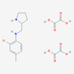 2-Bromo-4-methyl-N-(pyrrolidin-2-ylmethyl)aniline Dioxalate图片