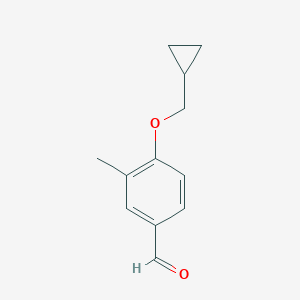 4-(Cyclopropylmethoxy)-3-methylbenzaldehyde图片