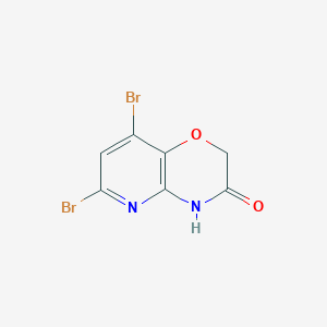 6,8-Dibromo-2H-pyrido[3,2-b][1,4]oxazin-3(4H)-one图片