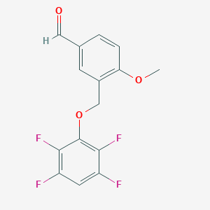 4-Methoxy-3-[(2,3,5,6-tetrafluorophenoxy)methyl]benzaldehyde图片
