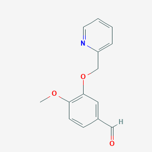 4-Methoxy-3-(pyridin-2-ylmethoxy)-benzaldehyde图片