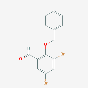 2-(benzyloxy)-3,5-dibromobenzaldehyde图片