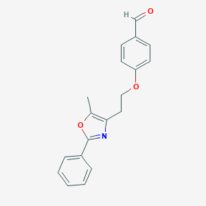 4-[2-(5-Methyl-2-phenyloxazol-4-yl)ethoxy]benzaldehyde图片