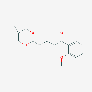 4-(5,5-dimethyl-1,3-dioxan-2-yl)-2'-methoxybutyrophenone图片