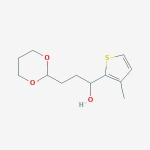3-[2-(1,3-Dioxanyl)]-1-(3-methyl-2-thienyl)-1-propanol图片