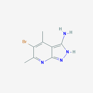 5-Bromo-4,6-dimethyl-1H-pyrazolo[3,4-b]pyridin-3-amine图片