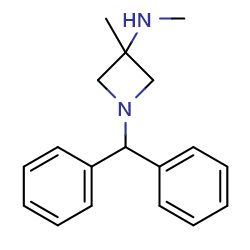 1-benzhydryl-N,3-dimethyl-azetidin-3-amine图片