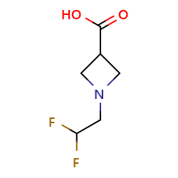 1-(2,2-difluoroethyl)azetidine-3-carboxylicacid图片